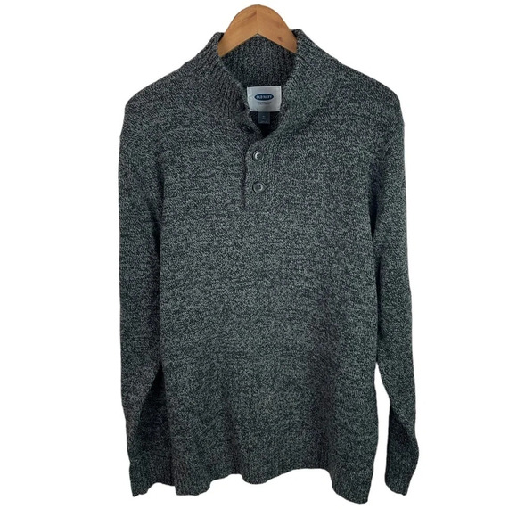 B3 Mens Old Navy Clothing Brand Warm Henley Wool Blend Pullover Sweater XL - Picture 1 of 4